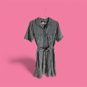 Black and White Checkered Dress
